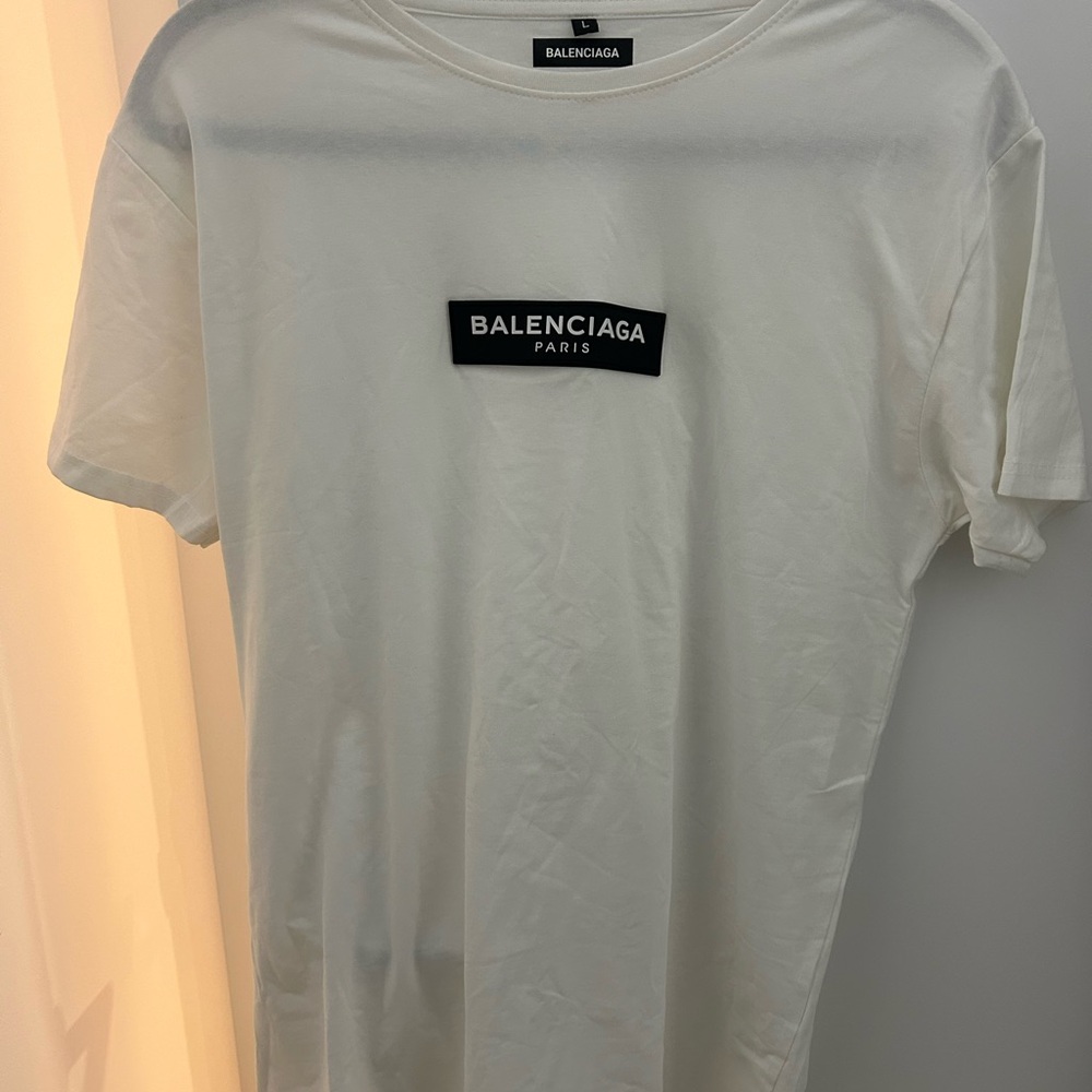 Men's White Decal Shirt